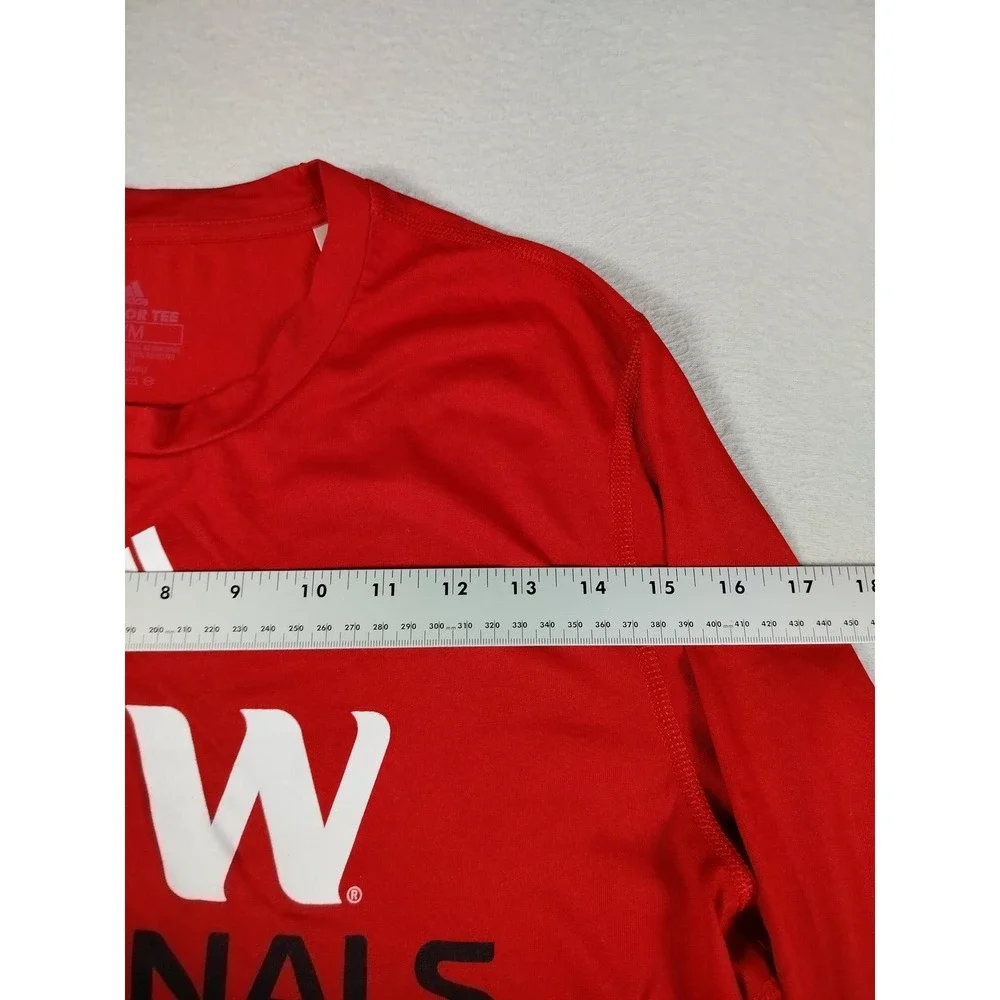 UIW Cardinals Shirt Mens Medium Red NCAA Football Adidas AEROREADY Long Sleeve